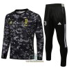 Juventus Black Trainings Sweatshirt Pak 2021-22 Grijze - Heren